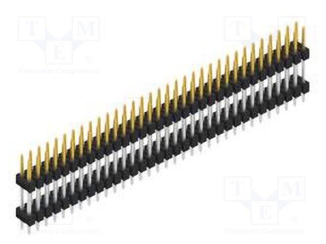 Connector: pin strips; pin header; male; PIN: 66; 2.54mm; THT; 2x33