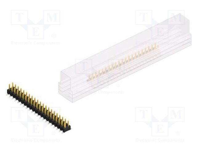 Connector: pin strips; pin header; male; PIN: 42; 2.54mm; SMT; 2x21