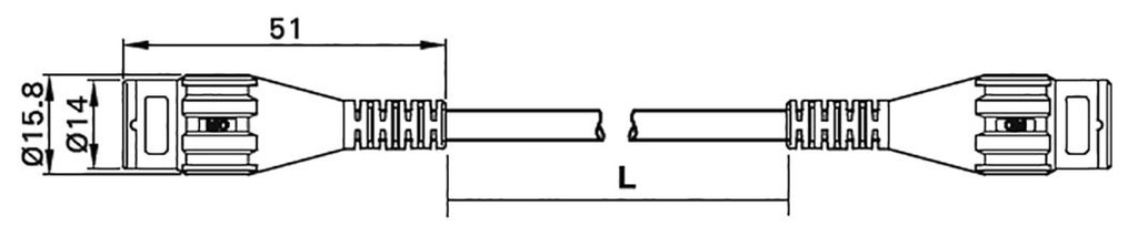 Test lead; 2x BNC male plug; Len: 0.5m; black; Z: 45Ω; Mat: brass