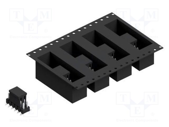 Connector: pin strips; pin header; male; PIN: 12; 2.54mm; SMT; 2x6