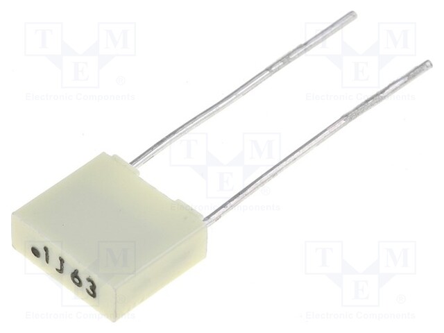 Capacitor: polyester; 100nF; 40VAC; 63VDC; Pitch: 5mm; ±5%