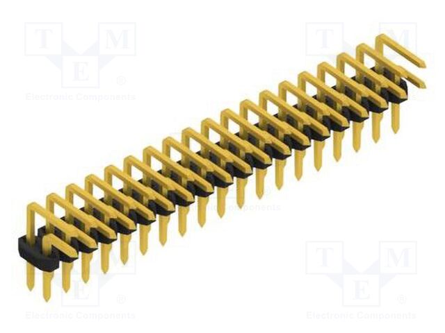 Connector: pin strips; pin header; male; PIN: 38; 2mm; THT; 2x19