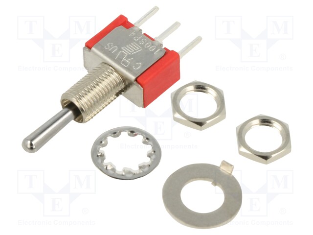 SWITCH, TOGGLE, SPDT, 5A, 120VAC, 28VDC