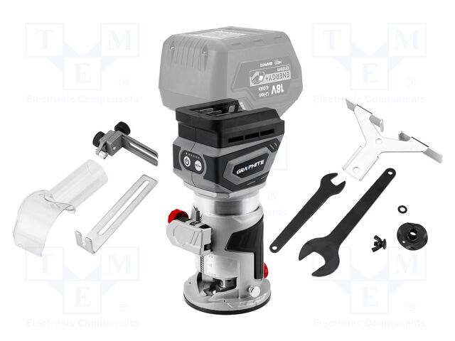 Milling machine; battery; wood; 12÷28krpm; 18VDC; Kind: brushless