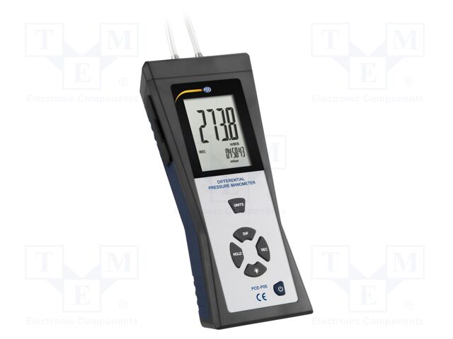 Manometer; Press.meas.range: -344÷344mbar; LCD; ±0.3%