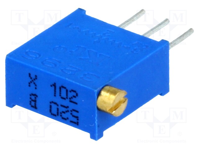 Potentiometer: mounting; multiturn; 1kΩ; 500mW; THT; ±10%; linear