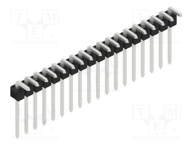 Connector: pin strips; pin header; male; PIN: 18; 2.54mm; THT; 1x18
