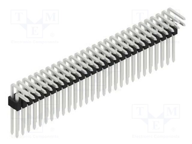 Connector: pin strips; pin header; male; PIN: 56; 1.27mm; THT; 2x28