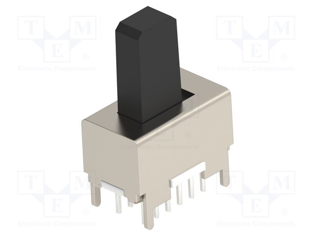 Switch: slide; Pos: 2; 4PDT; 0.3A/125VAC; ON-ON; THT; Leads: for PCB