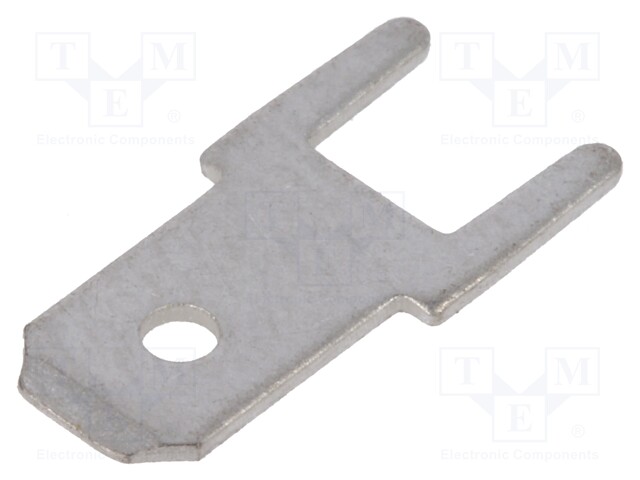 Terminal: flat; 4.8mm; 0.5mm; male; THT; Overall len: 12.8mm