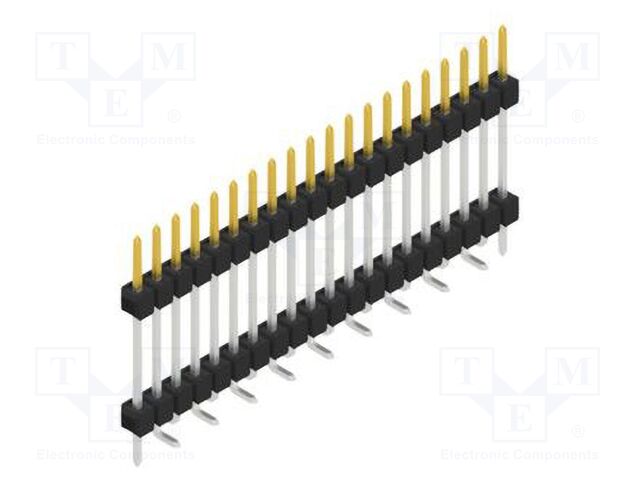 Connector: pin strips; pin header; male; PIN: 20; 2.54mm; SMT; 1x20