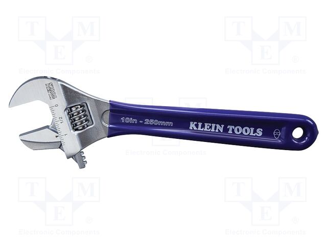 Wrench: adjustable; Jaw capacity: 38.1mm; Overall len: 260mm