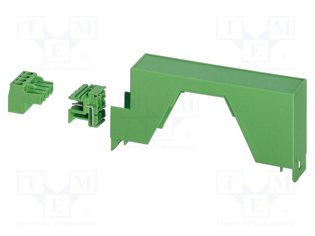 Upper housing; green; ME 22,5; X: 22.6mm; Y: 99mm; Z: 45.85mm
