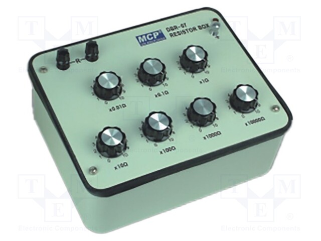 Decade box: resistance; 0,1÷10kΏ; Number of ranges: 7; 7mA