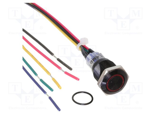 Switch: vandal resistant; Pos: 2; SPDT; 2A/48VDC; IP40; ON-(ON)