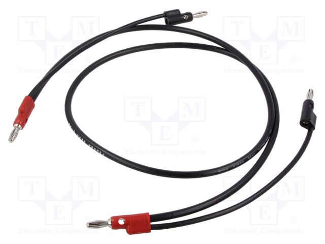 Test lead; Urated: 1.4kV; Len: 0.914m; black-red; Cable: RG58C/U