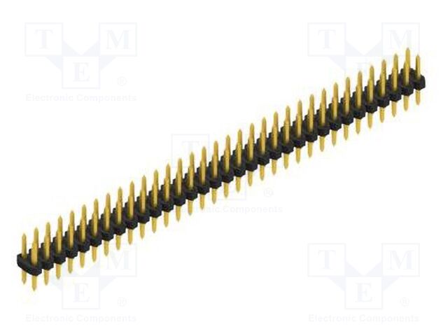 Connector: pin strips; pin header; male; PIN: 66; 2mm; THT; 2x33