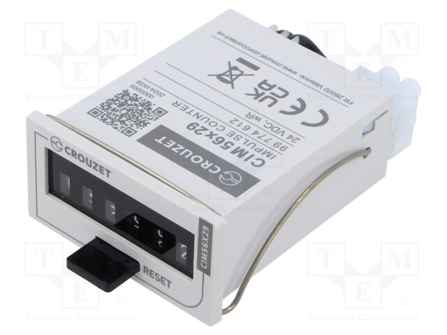 Counter: electromechanical; mechanical indicator; pulses; 999999