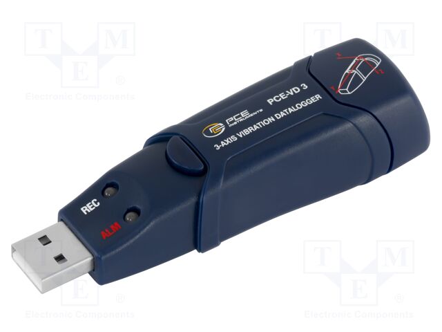 Vibrometer; ±16g; 95x21x28mm; Temp: max.40°C