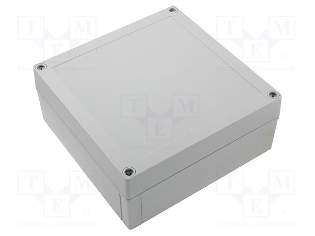 Enclosure: multipurpose; X: 180mm; Y: 180mm; Z: 75mm; MNX; ABS; grey