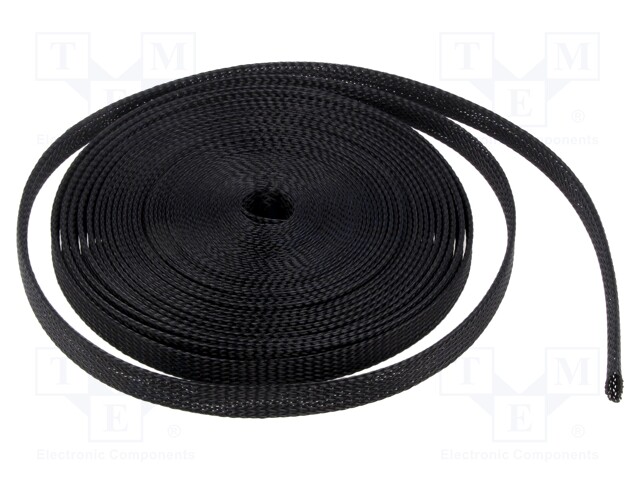 Polyester braid; ØBraid : 6÷14mm; polyester; black; L: 10m; reel