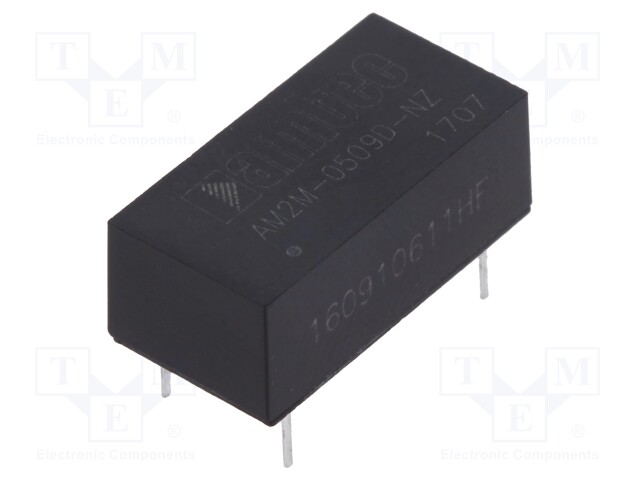 Converter: DC/DC; 2W; Uin: 4.5÷5.5V; Uout: 9VDC; Uout2: -9VDC; DIP14