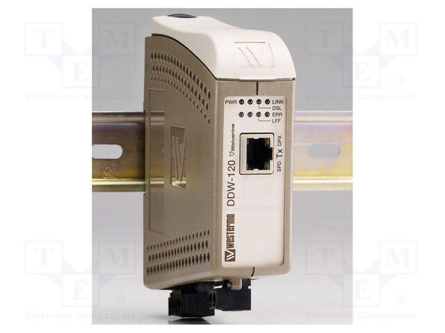 Ethernet extender; 10÷60VDC; for DIN rail mounting; IP21