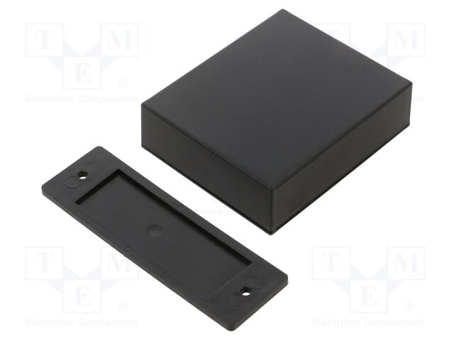 Enclosure: designed for potting; X: 70mm; Y: 83.6mm; Z: 23.2mm; ABS