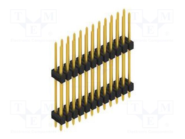 Connector: pin strips; pin header; male; PIN: 24; 2.54mm; THT; 2x12