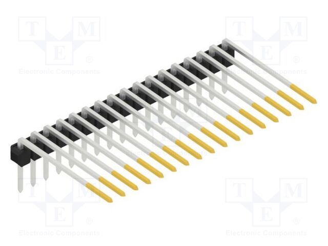 Connector: pin strips; pin header; male; PIN: 17; 2.54mm; THT; 1x17
