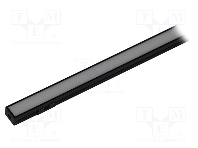 Profiles for LED modules; black; L: 1m; PDS4-PLUS; aluminium