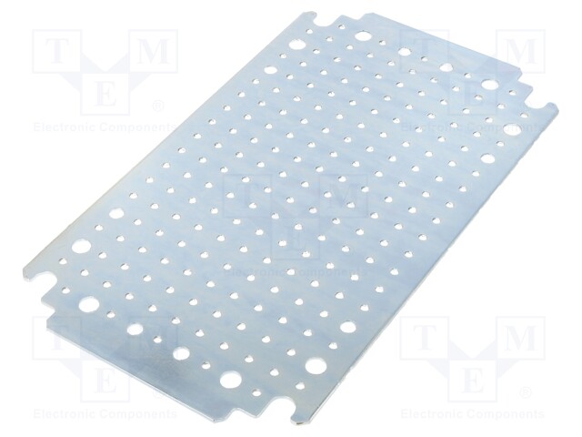 Mounting plate; W: 150mm; L: 265mm; microperforated; D: 1.8mm