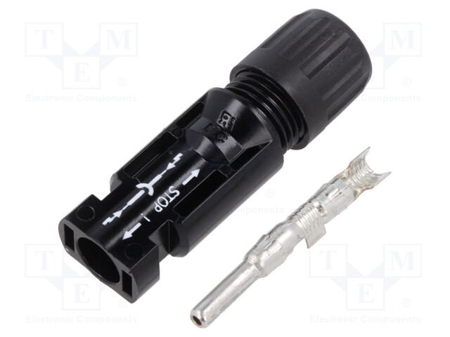 Connector: solar; male; straight; 4÷6mm2; crimped; photovoltaics