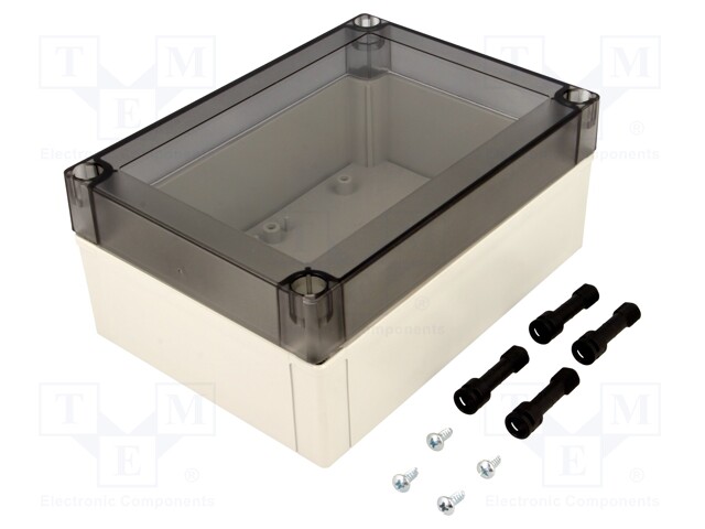Enclosure: multipurpose; X: 130mm; Y: 180mm; Z: 75mm; MNX; grey; IK08