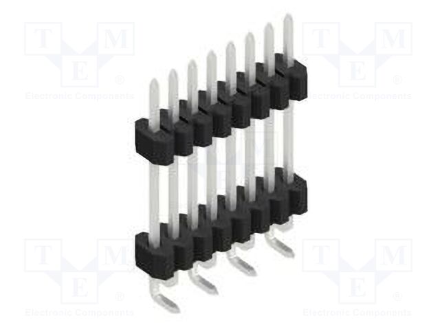 Connector: pin strips; pin header; male; PIN: 8; 1.27mm; SMT; 1x8