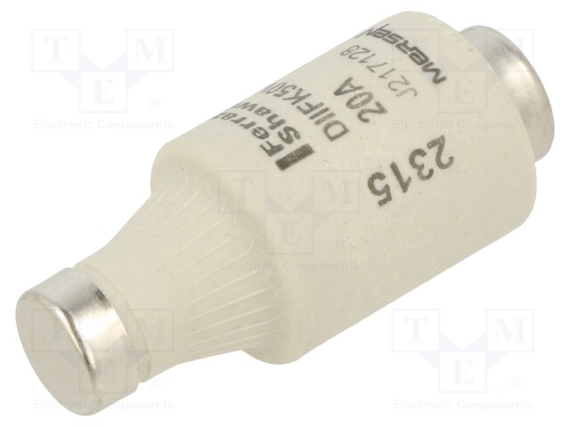 Fuse: fuse; gG; 20A; 500VAC; 500VDC; industrial; DII