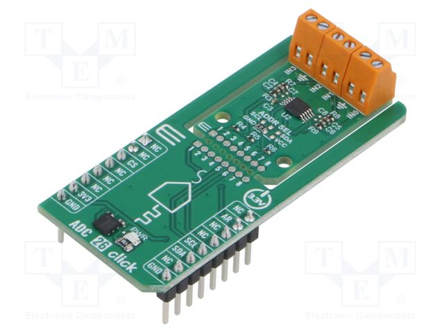 Click board; Comp: ADS1015; A/D converter; 3.3VDC