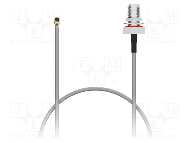 Cable; IPEX MHF,RP-SMA female; grey; -40÷85°C; 0÷6GHz; 200mm; 50Ω