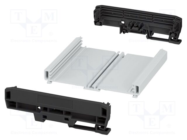 Enclosure: for DIN rail mounting; Y: 142.3mm; X: 123.8mm; UL94V-0
