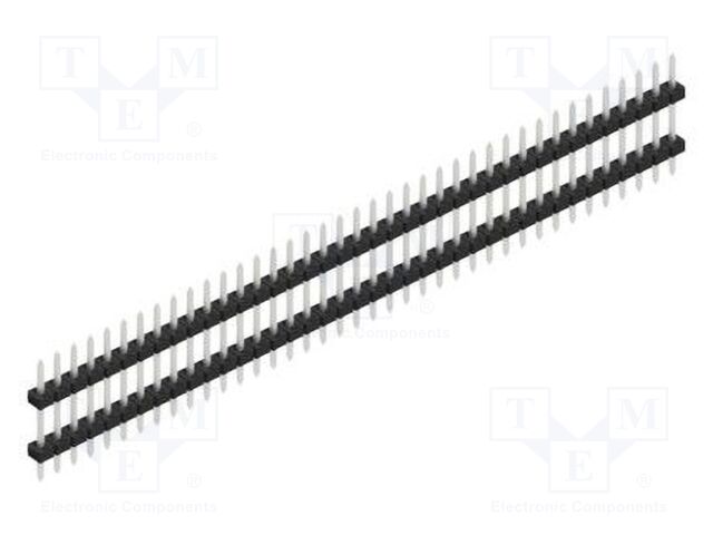 Connector: pin strips; pin header; male; PIN: 39; 2mm; THT; 1x39