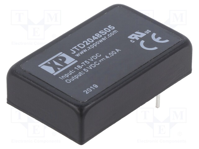 Converter: DC/DC; Mounting: THT