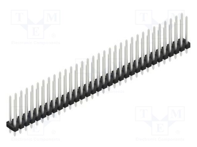 Connector: pin strips; pin header; male; PIN: 64; 2.54mm; THT; 2x32