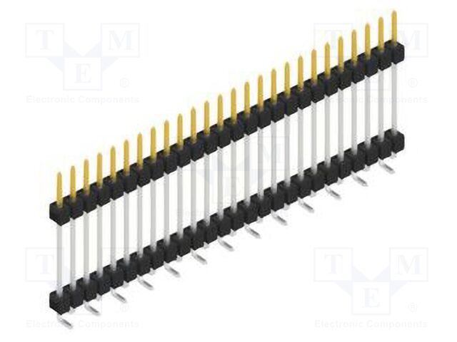 Connector: pin strips; pin header; male; PIN: 26; 2.54mm; SMT; 1x26