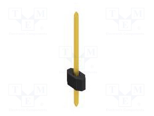 Connector: pin strips; pin header; male; PIN: 1; 1.27mm; THT; 1x1