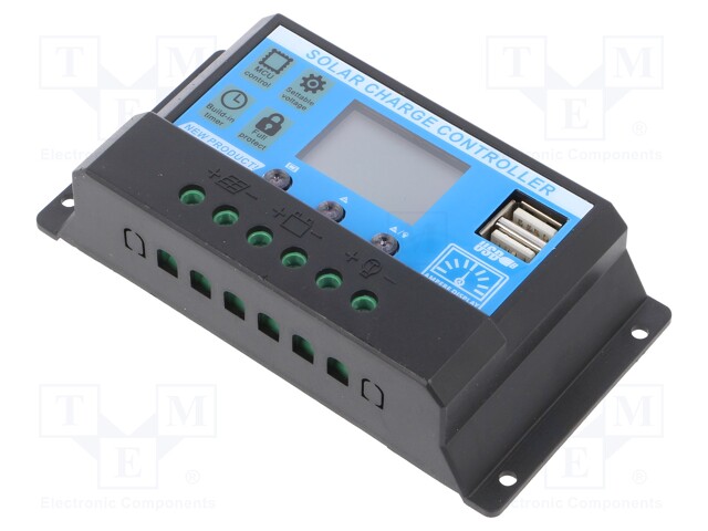 Laadimiskontroller päikesepaneelile; 20A; 12/24VDC; -20÷55°C