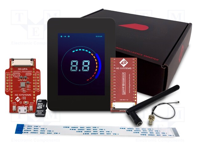 Display: TFT; 3.2"; 240x320; Window dimensions: 64.8x48.6mm; 190mA