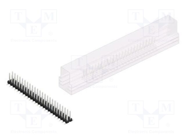 Connector: pin strips; pin header; male; PIN: 48; 2.54mm; SMT; 2x24