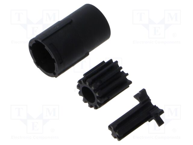 Connector: M17; female; contact insert; PIN: 17; crimped