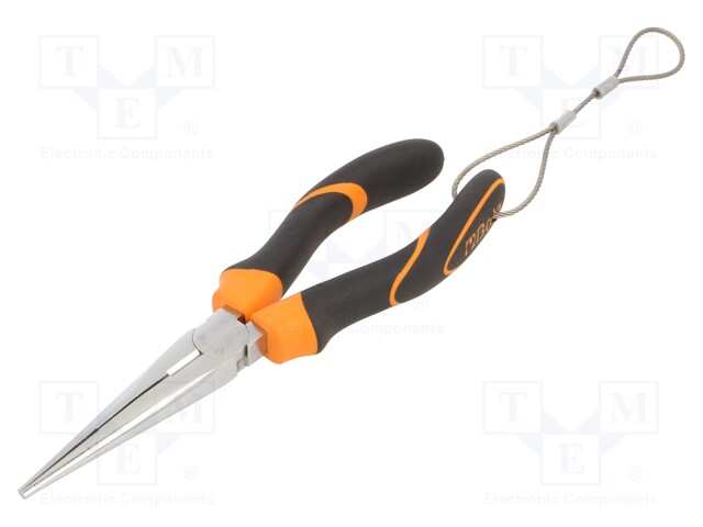 Pliers; curved,half-rounded nose; 20mm
