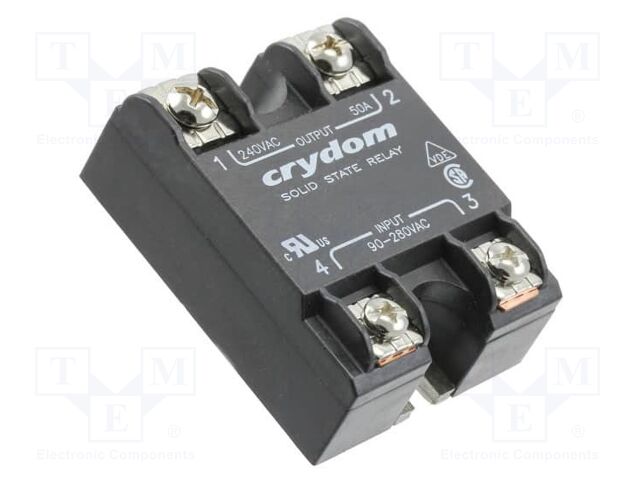Relay: solid state; Ucntrl: 90÷280VAC; 10A; 24÷280VAC; -40÷80°C